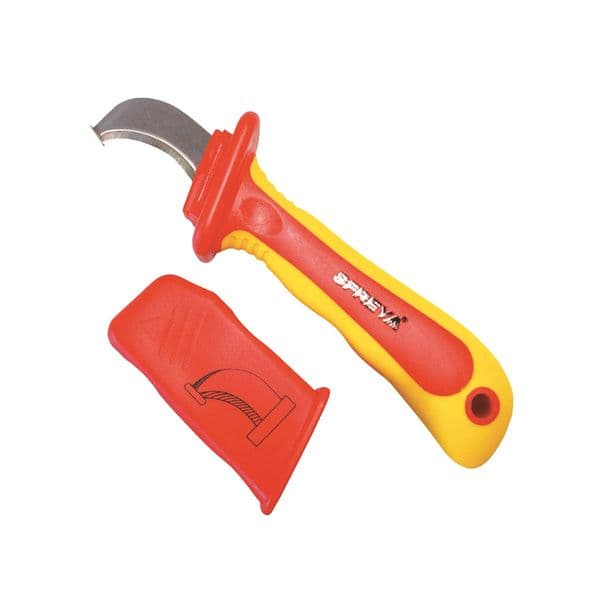 SFREYA S617B Injection-molded insulated sickle hook cable knife High-voltage Resistant Industrial Light Weight Tool