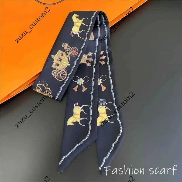 1PC Korean Summer Luxurious Check Female Decoration Twill Long Binding Bag Silk Ribbon Hair Belt Hot Selling Small Scarf Z250611