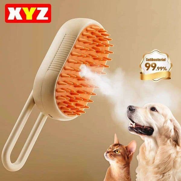 1~2pcs Steam Cat Pet 3-in-1 Massage Dog Steamy Brush Spray Beauty Tangled and Loose Hair Removal Cats Grooming Comb Dogs