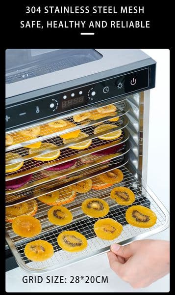 Household Dried Fruit Machine, Fruit Dryer, Food, Jerky, Dried Snacks, Fruit and Vegetable Air-Dried Food Dehydrator