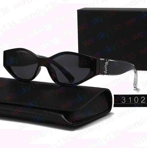 TOP yslly Sunglasses Women Polarized Sunglasses Designer Diamond Frame Metal Letter Logo Men's Gradient HD Lenses Lunettes de soleil yslly3102