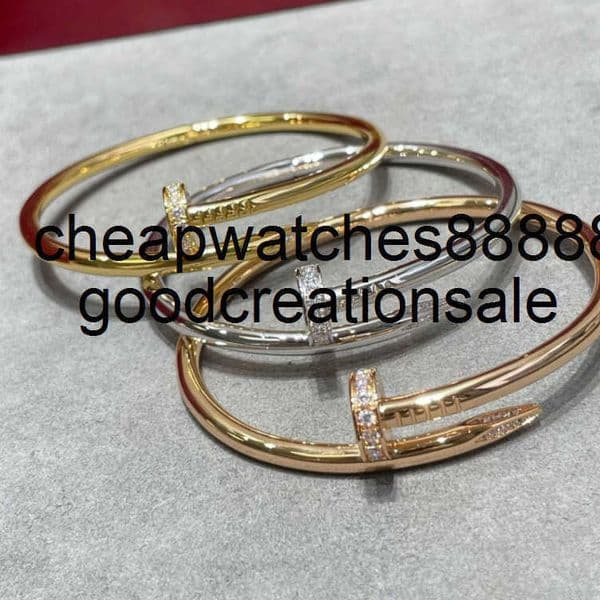 Nail brand designer jewellery Non Diao color light luxury bracelet womens pure silver plated 18k rose gold couple gift high-end feeling