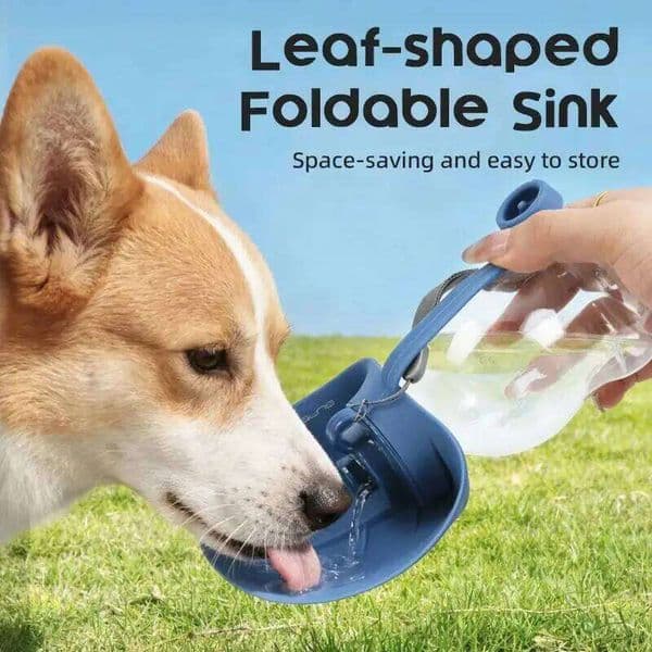 300ML Mini Collapsible Silicone Pet Water Bottle Portable Foldable Bowl Outdoor Travel Drinking Cup for Dogs Cats Hiking Walking