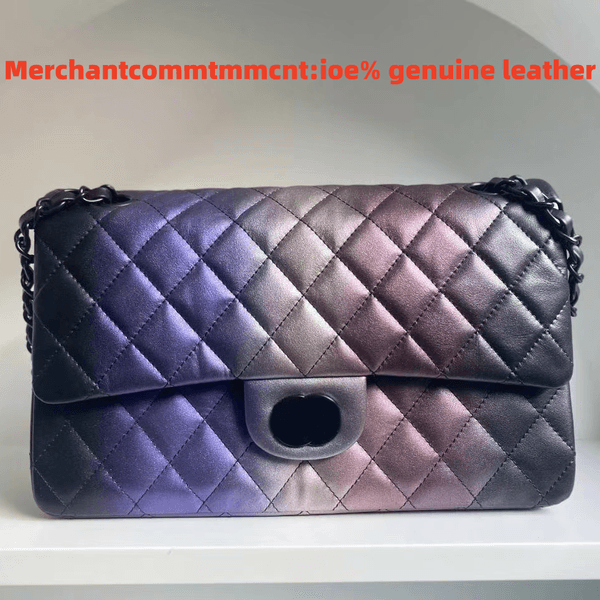 luxury designer bag cf bag fashion handbag Gradient color bag shoulder bag handbag high quality designer bag genuine leather classic leather lady casual hobo bag