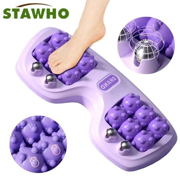 Dual Massager Roller Foot Massage,Plantar Fasciitis Relief,Stress Relief and Deep Relaxation,Shiatsu Acupuncture Massage