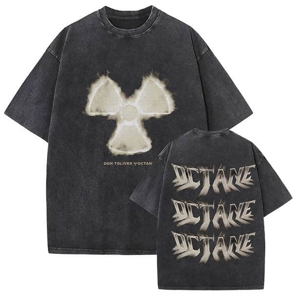 Rapper Don Toliver Octane New Album 2026 Vintage Washed Shirts Men's Hip Hop Gothic O Neck Short Sleeve T shirt Y2k Streetwear