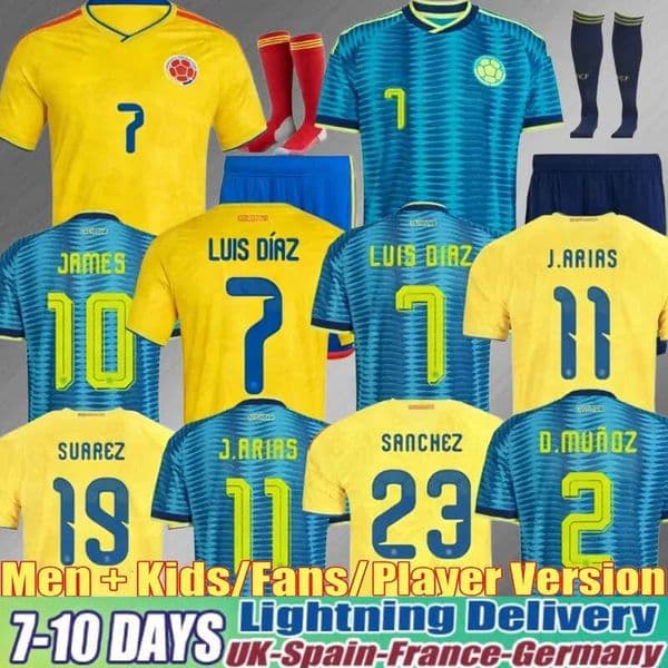 Colombia 2026 World Cup SUAREZ LUIS DIAZ QUINTERO 26 27 Long Sleeves Soccer Jersey JAMES J.LERMA BORRE Columbias Football Shirts Kids Kits Women Men XXXL 4XL