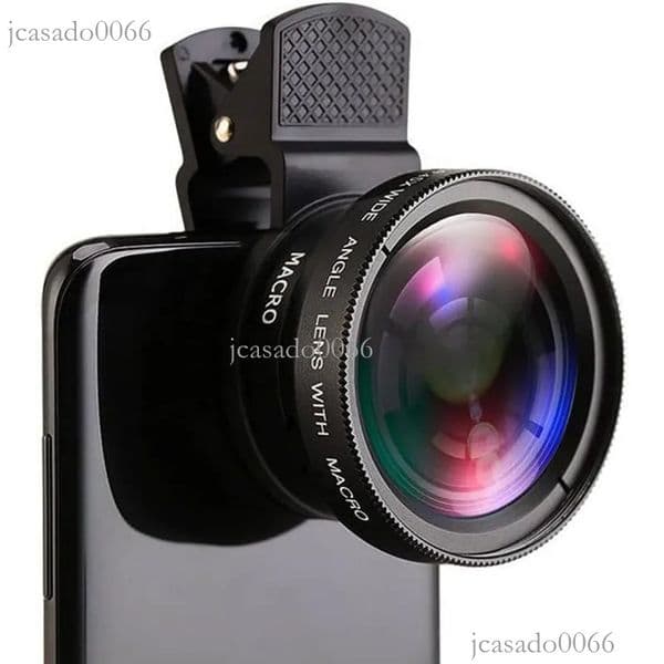 Daily Phone 0.45X Ultra Wide Angle + 12.5X Macro Universal Clip-On Camera Lens For Most Smartphones