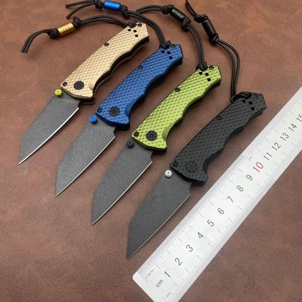 BM290BK Mini Folding Knife 2.36'' M4 Steel Blade Aviation Aluminum Handle Outdoor Camping Tactical Pocket Knife Pocket Clip