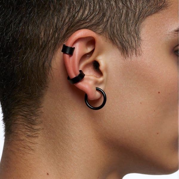 Comfortable Hot-Selling Fashion Stainless Steel Ear Clips 3-Piece Set Light Luxury Women's Earrings Wholesale F26900