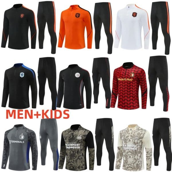 2026 2027 Netherlands BERGKAMP Football tracksuits soccer tracksuit Training Suit MEN Kids kit 26 27 Holland Sportswear Survatment Chandal