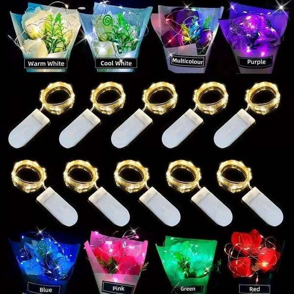 Led Copper Wire Lights 10M Battery Powered Fairy Lighting Garland DIY Wedding Party Christmas Decoration