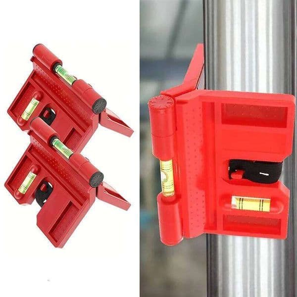 Magnetic Adjustable Folding Column Level with Elastic Ring Level, suitable for Pipeline Tree Columns