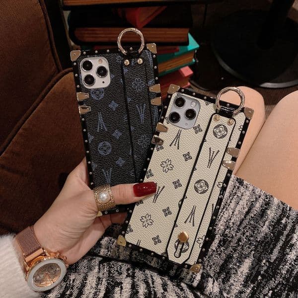Designer phone case Unique fashion pattern Supportable bracket luxury style suitable for all iPhone phone series cases Comprehensive anti fall and scratch