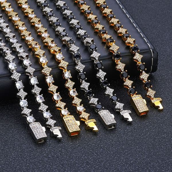 6mm star sapphire tennis bracelet - trendy must-have accessory, elegant women's necklace with simple design, perfect accessory for enhancing one's style.