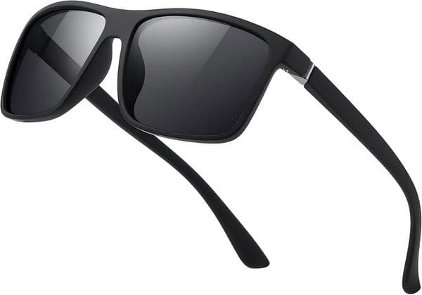 Sunglasses Men Polarized Sunglasses for Mens and Womens,Black Retro Sun Glasses Driving Fishing UV Protection