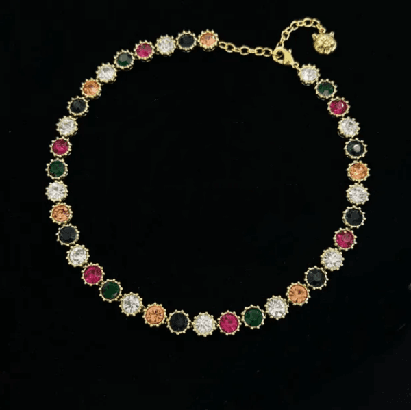 Designer Bracelets Women Bangle Wedding party jewelry necklace set Luxury gemstone inlaid bracelet vintage Long necklace for Elegant Charm Lady with box