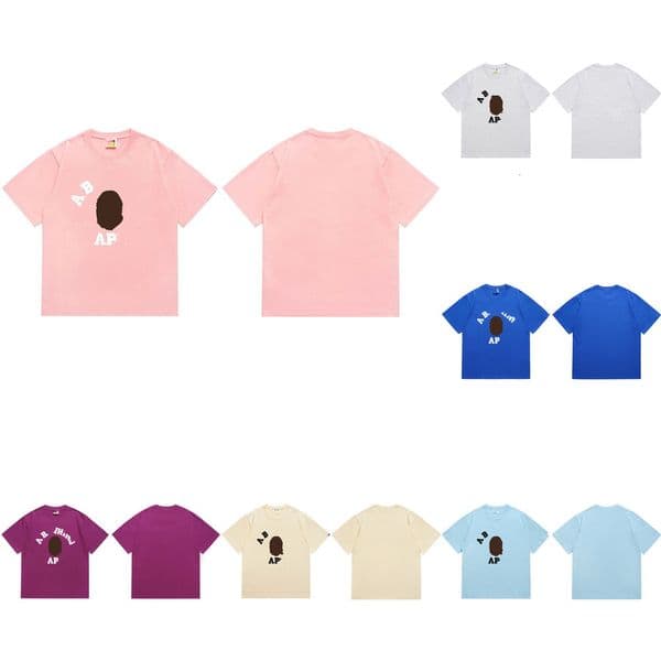 Bap Tshirts Designers Mens Camouflage Irregular Bap Shirts Men Womens Hip Hop Couple Streetwear Bathing App Tshirt Cotton Printed Graphic Bap Shark Tee fsfdcxyyy