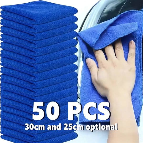 1-50pcs Microfiber Cleaning Car Wash Towel Auto Detailing Polishing Drying Household Wipe Cloth Washcloth Home Clean ddmythur