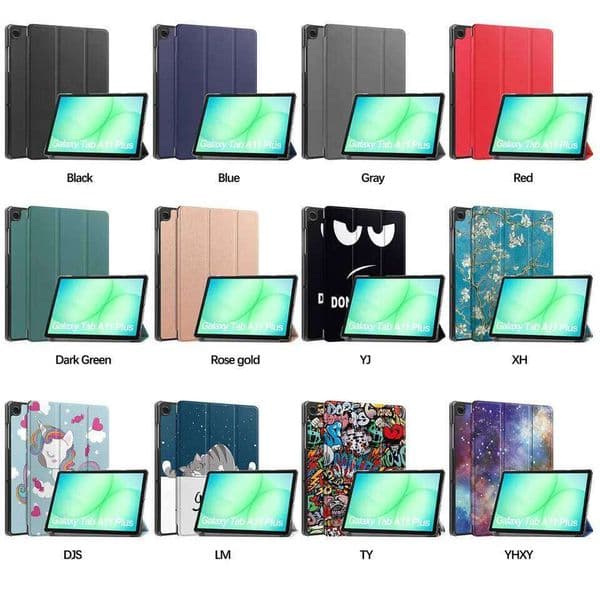 Smart Case For Galaxy Tab A11+( Plus) 11 inch 2025 Folding Stand With Auto Sleep Funda SM-X230/SM-X233 11" Tablet Cover 26Y0505