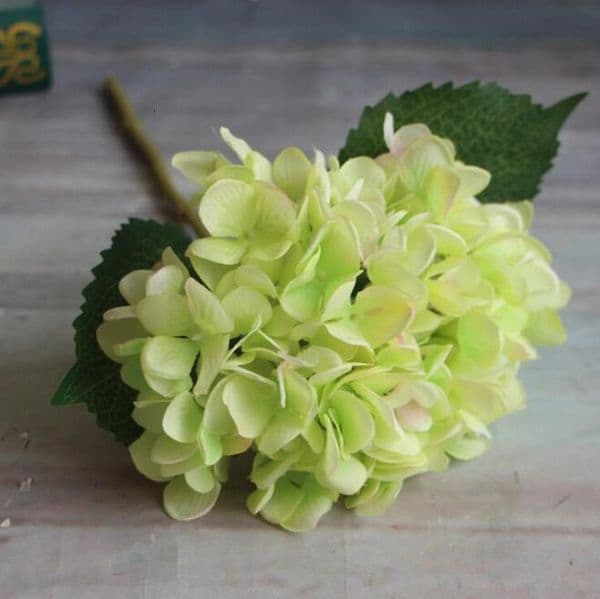 Artificial Hydrangea Flower 47cm Fake Silk Single Real Touch Hydrangeas for Wedding Centerpieces Home Party Decorative Flowers GA1555