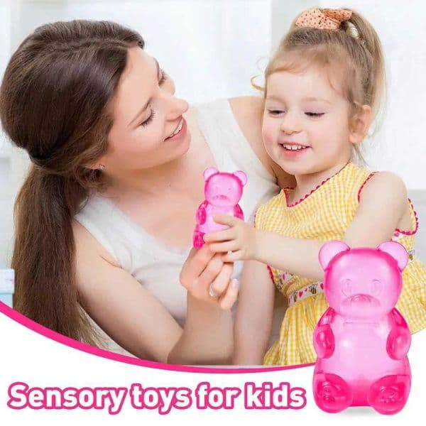 Schylling Needoh Bear Squishy Sensory Fidget Toy Stress Relief Anxie Sensory Tool for Focus ADHD Calming Office Desk Gadget
