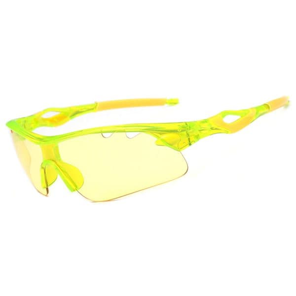 Sport Sunglasses Black Frame Red Temple Orange Mirror Lens UV Protection Outdoor Cycling Driving Sun Shades for Women Eyeglasses
