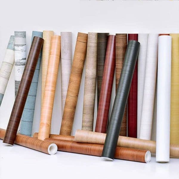 60Cm Wood Grain Decor Contact Paper Self-Adhesive Waterproof Wallpaper For Old Furniture Cabinet Covers Wooden Door Renovation