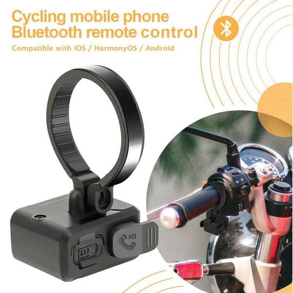 Motorcycle Handlebar Steering Wheels Switch Bluetooth-compatible Wireless Media Smart Phone Remote Controller