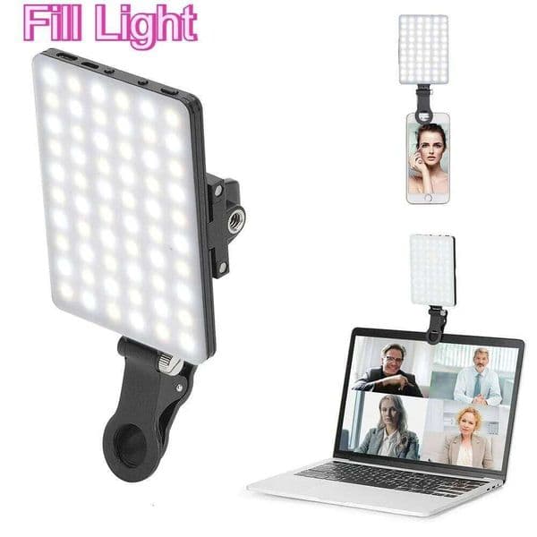 Photography Lighting Kit LED Light Mobile Phone Live Broadcast Selfie Video Conference Portable USB Charging Fill Lamp