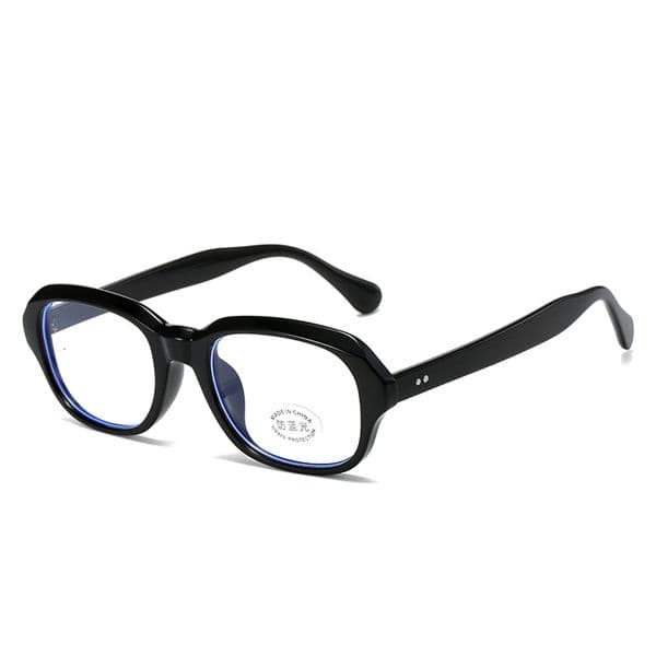 High Quality anti-blue light PC new retro flat glasses European and American trendy myopia square eyeglass frames wholesale