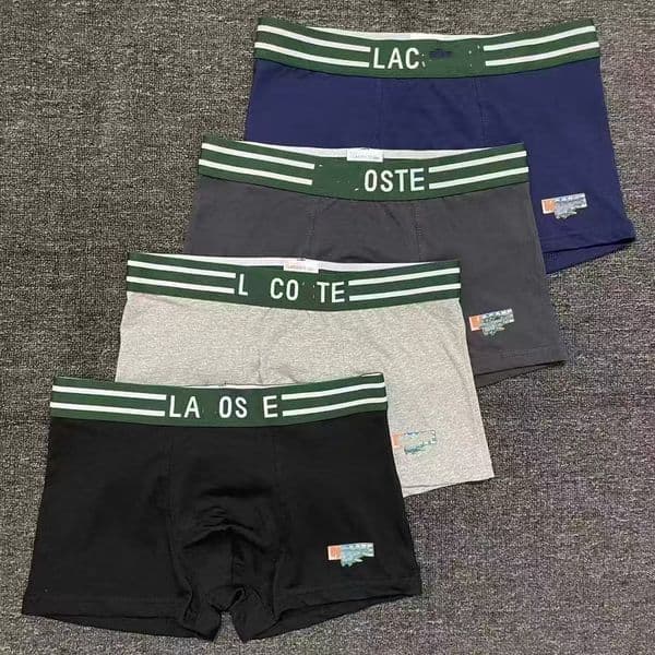 French Lac Designer Underpants Briefs Trunks Underwear for Men Youth Boys Boxers 100% Cotton Guys Undies Panties Striped Alligator Printed