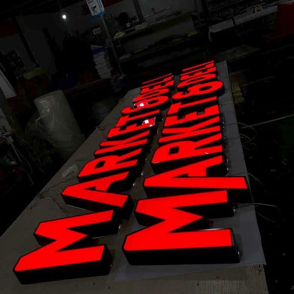 Custom Acrylic LED Channel Letter Facelit Letter 3D Signage Outdoor Letter