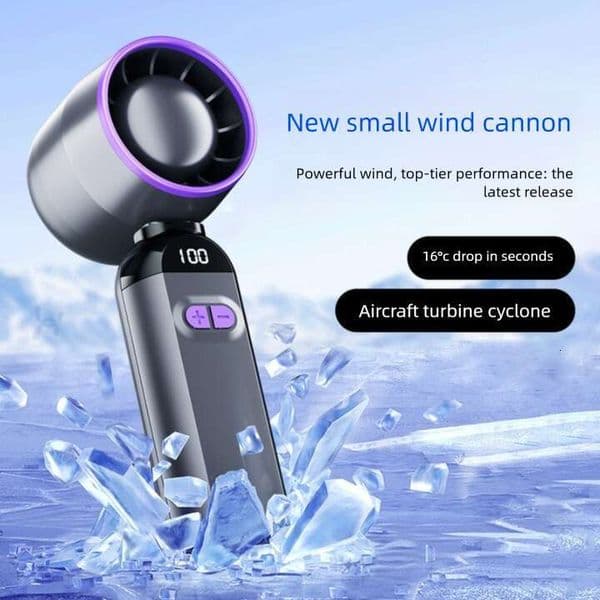 Handheld Turbo Mini USB Desktop Fan, Bladeless Portable Fan