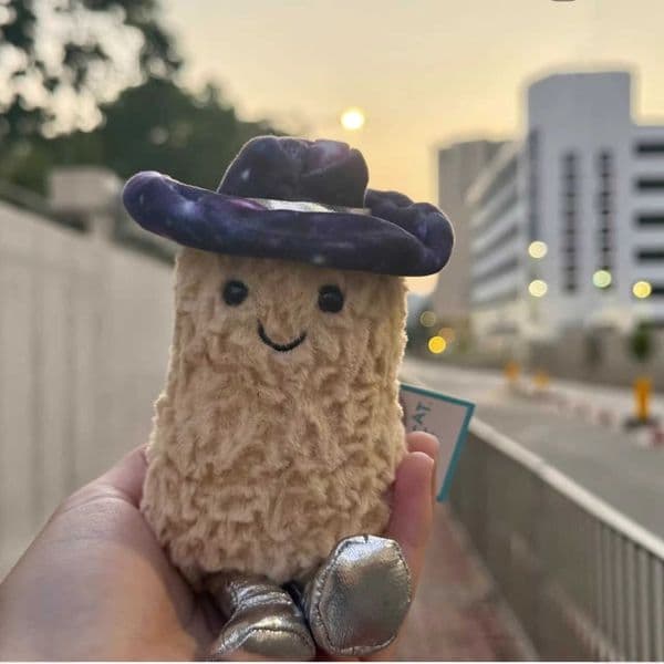 Plush Dolls New Korean Seoul Exclusive Space Alien Series Alien Peanut Space Cowboy Hat Peanut Doll Gift