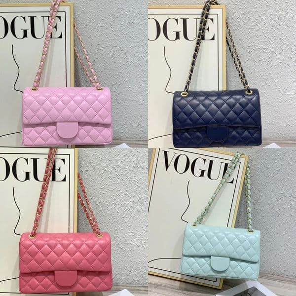Women Designer bag Shoulder bag Classic Plaid Lattice Flap Totes Ladies Handbag Series Chain Purses Genuine Women Leather Bags Purse Double Letter Luxury bags ce2