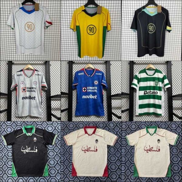2526 New Palestine Lisbon Brazil 90 Fans Version Sports Quick Dry Football Jersey L260312