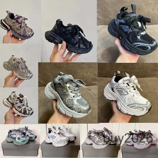 2026 Sporty B Designer Kids 3XL 10XL Sneaker Running Shoes Worn-out effect Mesh And Polyurethane Preschool Gradeschool Trainers Infant Big Boy Girl Size 4y