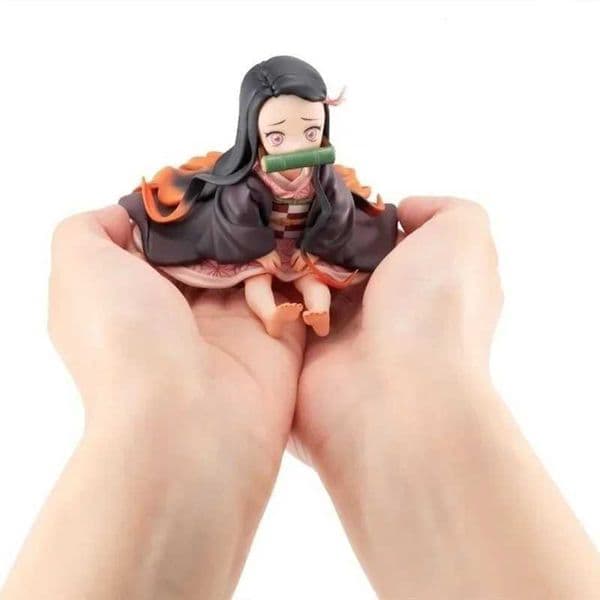 Anime Demon Slayer Kimetsu No Yaiba Kamado Tanjirou Kamado Nezuko Figure statue Cute Toy Kids Collectible Model PVC Doll Gift S260508