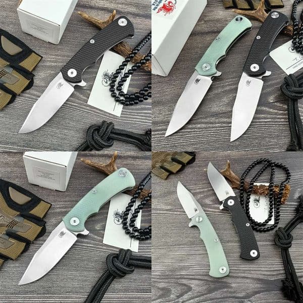 high quality Wild Boar Version Rick HINDERER Folding Knife G10 Handle D2 High Speed Steel Blade EDC Outdoor Tactical Defense Hunting Camping Knives 3300 15535