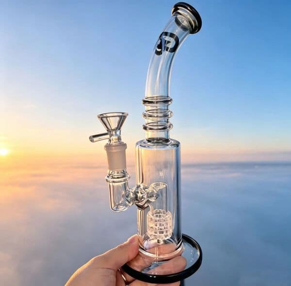 Small Glass Bong Water Pipe bubbler heady Percolator glass Water Bongs hookahs matrix Perc Oil Smoking Accessory With 14mm