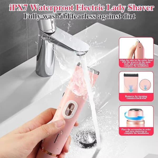 Body Epilator for Woman Female Electric Shaver Razor Face Mustache Leg Body Underarm Bikini Electric Hair r Trimmer 260424
