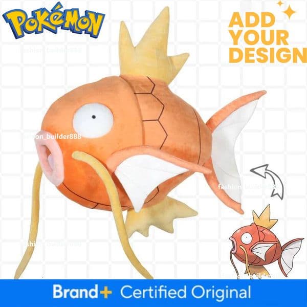 Pokemon Doll 50Cm DIY Self-Made Cute Cartoon Pokemon Magikarp Large Plush Doll Pillow Ornament Birthday Gift Toy Hot Sell
