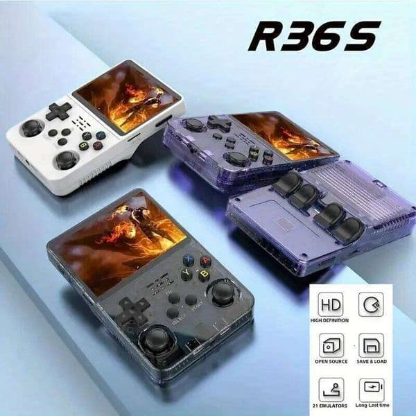 R36S Retro Handheld Linux System 3.5-inch I Screen 64G/128G 20000+ Games Portable Pocket Game Console 26Y0509