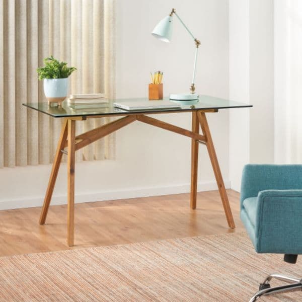 Computer Desk Home Office Desks Large Modern Computer Desk Conference Table Meeting Room Table Writing Table Business Furniture For Natural Color