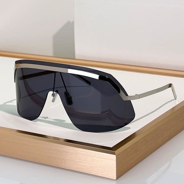 Designer Sunglasses For Women Men Fashion Metal Rimless Mask Eyewear 40350 Luxury Sunglasses Outdoor Ski Goggles UV400 Glasses With Box