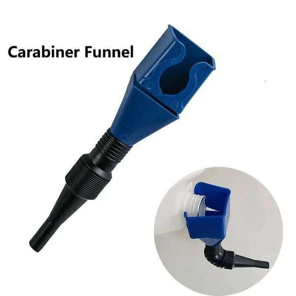 1PC Snap-on Hands-Free Telescopic Portable Plastic Fuel Funnel Car Motorcycle Fueling Tools Accessories