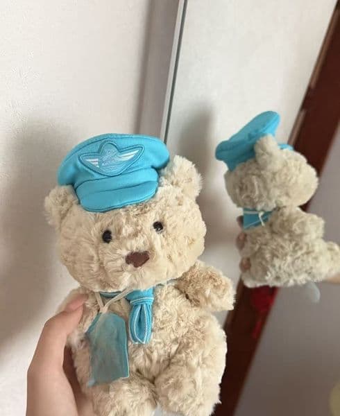 Limited Edition Pilot Bear Plush - Cute Captain Teddy Bear Stuffed Animal, Soft Aviation Theme Cuddly Toy for Kids Birthday & Baby Shower Gift