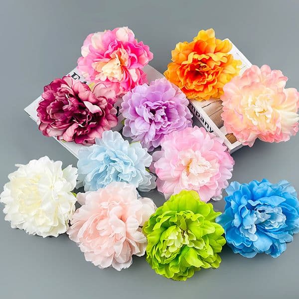 Diamtre 16 cm Ttes de pivoines franaises artificielles Tte de fleur en soie Fausse fleur en gros pour bouquet de mariage Centres de table Douche nuptiale Maison Bonnet