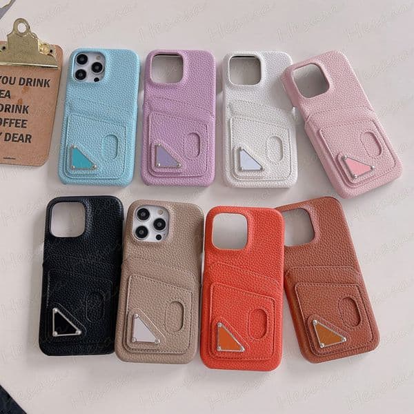 Luxury Lychee Leather Phone Case for iPhone 17 Air 16 15 14 13 12 11 Pro Max X Xs Xr 8 7 Plus TPU Ultra Thin Card Pocket Cover Samsung S26 Ultra S25 S24 S23 S22 S21 S20 Note 20 10